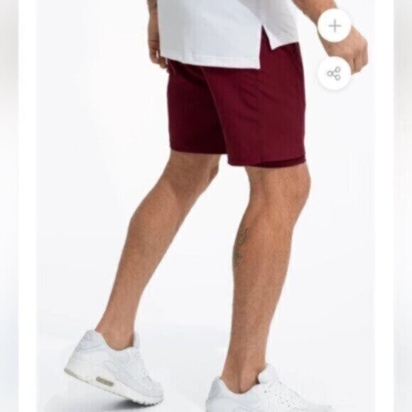 NWT Swet Tailor Men's Red Active Lined Short Size Large - Picture 6 of 7